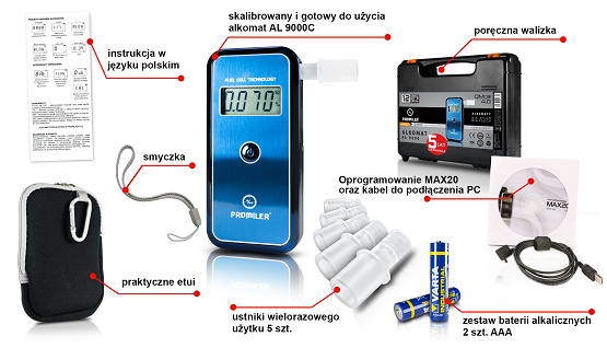 Alkomat AL-9000C marki Promiler - obrazek 2