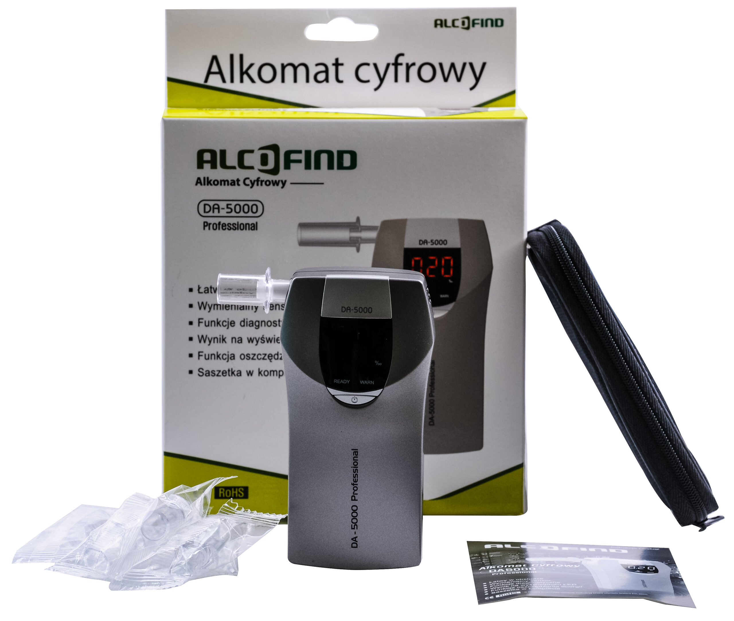 Alkomat AlcoFind DA-5000 koreańskiej produkcji