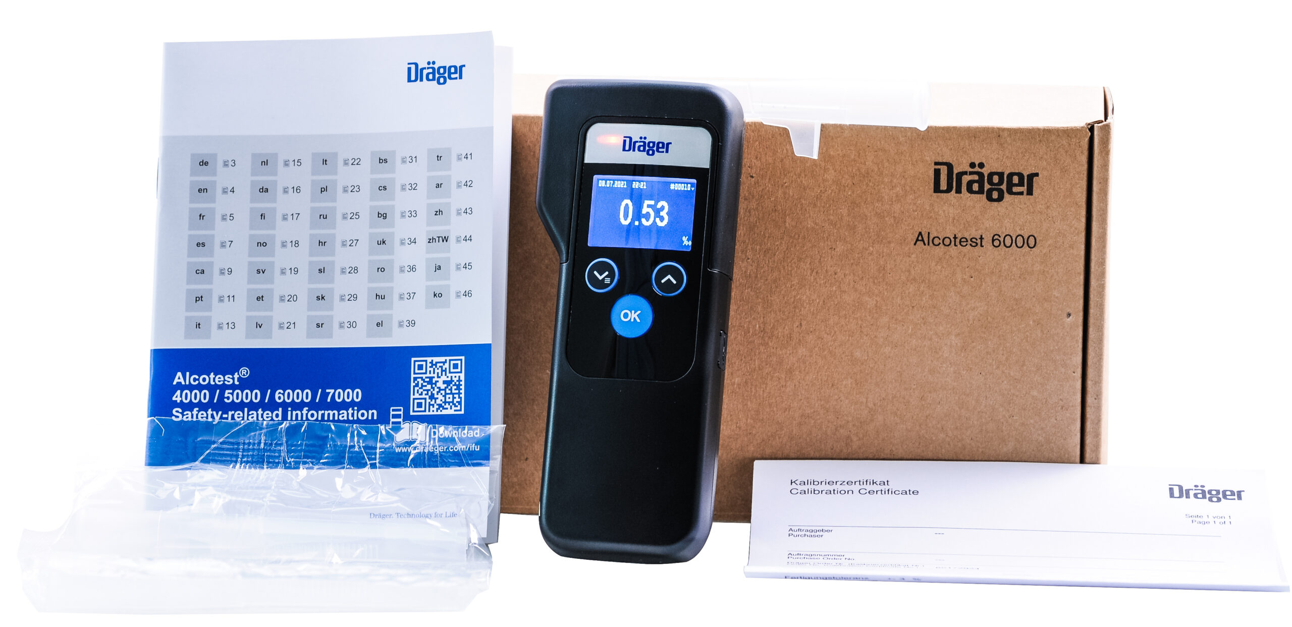 Alkomat marki Dräger Alcotest® 6000 z modułem Bluetooth - obrazek 4