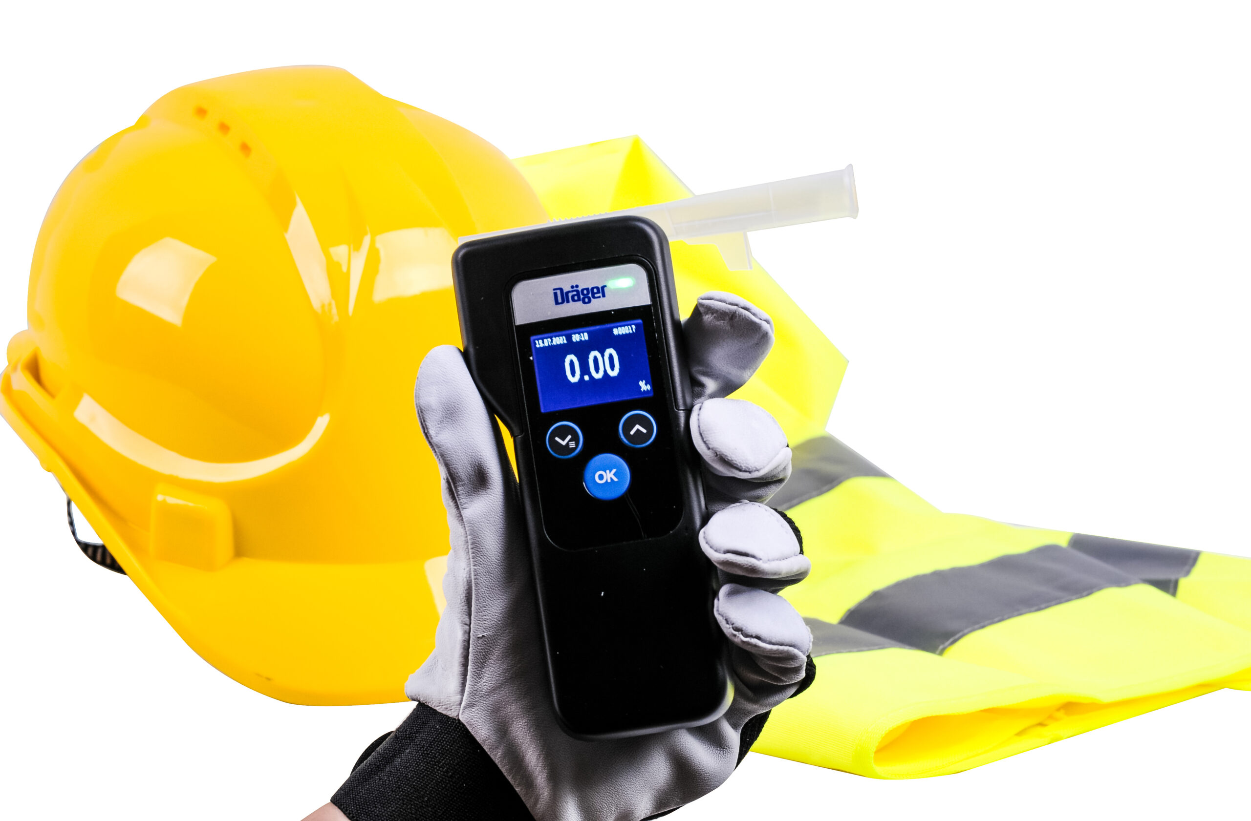 Alkomat marki Dräger Alcotest® 6000 z modułem Bluetooth