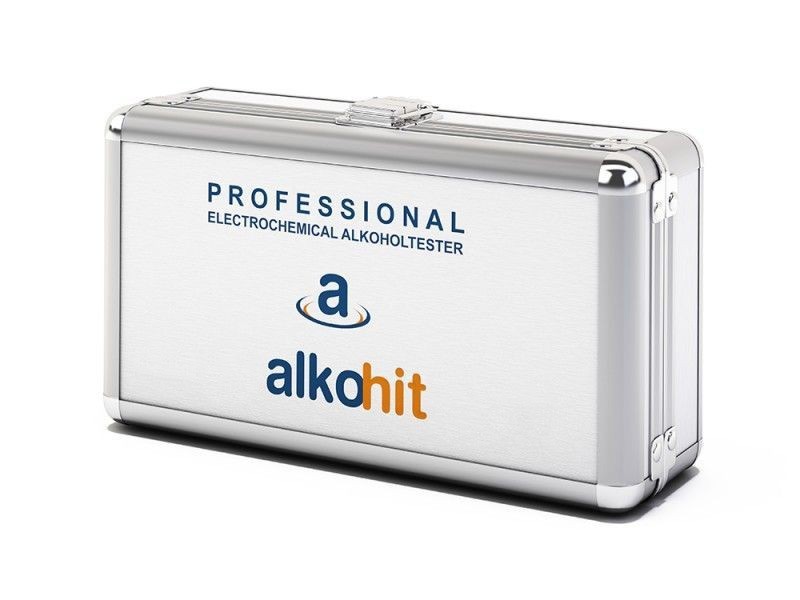 Alkomat elektrochemiczny Alkohit X100 + skrzyneczka aluminiowa - obrazek 4